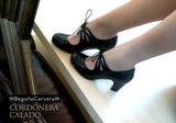Flamenco dance shoes Begoña Cervera Cordonera Calado Model |  Zapato baile flamenco Begoña Cervera Modelo Cordonera Calado