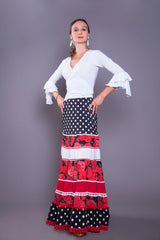 Flamenco dance skirt  Mod.Canastera |  Falda baile flamenco Modelo Canastera