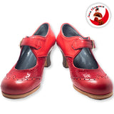 Flamenco dance shoes combinado Hebilla Model |  Zapato baile Flamenco Luna Flamenca Combinado Hebilla