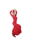 Flamenco dance skirt  Lycra Red   |  Falda baile flamenco Lycra Rojo