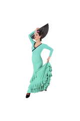 Flamenco dance skirt  Lycra Green  |  Falda baile flamenco Lycra Verde