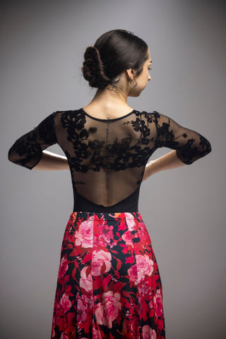 Flamenco dance top  |  Maillot  para baile flamenco