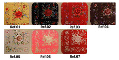 Flamenco Shawl hand Embroidery 115 x 115 cmt. | Mantón de Manila Seda Bordado 115 x 115 cmt.