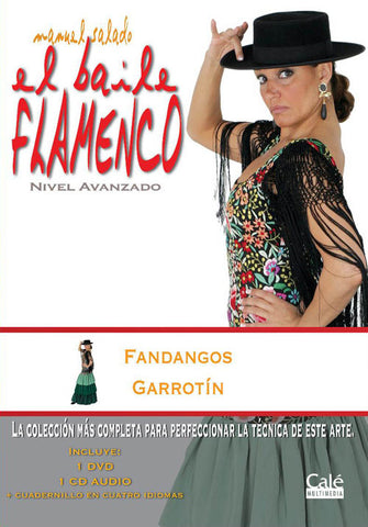 Manuel Salado: Flamenco Dance - Advanced Level Fandangos y Garrotín (DVD/CD) |  Manuel Salado El baile flamenco “Nivel Avanzado” Fandangos y Garrotín (DVD/CD)