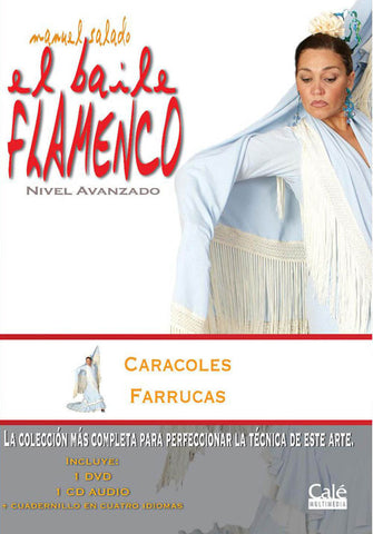 Manuel Salado: Flamenco Dance - Advanced Level Caracoles y Farrucas(DVD/CD) |  Manuel Salado El baile flamenco “Nivel Avanzado” Caracoles y Farrucas(DVD/CD)