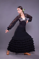 Flamenco dance skirt  Modelo Volantes pequeños  |  Falda baile flamenco Modelo Volantes