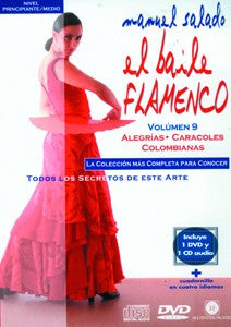 Manuel Salado: Flamenco Dance - Intermediate Level Alegrías, Caracoles y Colombianas(DVD/CD) |  Manuel Salado El baile flamenco “Nivel Principiante Medio” Alegrías, Caracoles y Colombianas (DVD/CD)
