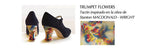 Flamenco dance shoes Begoña Cervera with painted heels|  Zapato baile flamenco Begoña Cervera con tacones pintados