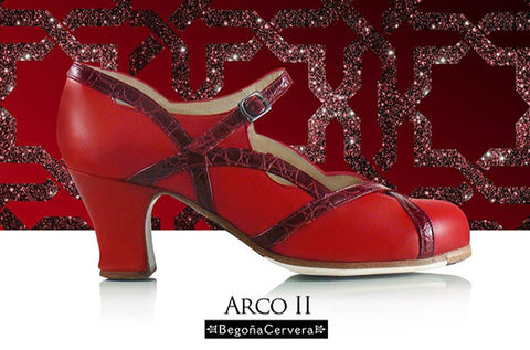 Flamenco dance shoes Begoña Cervera Arco II Model |  Zapato baile flamenco Begoña Cervera Modelo Arco II