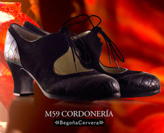 Flamenco dance shoes Begoña Cervera Cordonería Model |  Zapato baile flamenco Begoña Cervera Modelo Cordonería