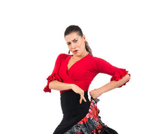 Flamenco dance blouse Zahara |  Blusa de baile flamenco Zahara