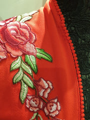 Chaqueta para Baile Flamenco Roja con flores OFERTA!! / Flamenco Dance jacket SALE!!