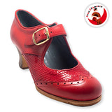 Flamenco dance shoe Luna Flamenca Combinado Hebilla Model |  Zapato baile Flamenco Luna Flamenca Modelo Combinado Hebilla