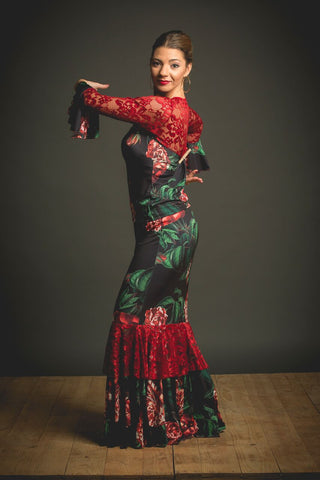 Flamenco skirt and top  Romero Model |  Falda y blusa baile flamenco