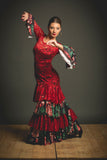 Flamenco dance dress Romero Model |  Vestido baile flamenco Estampado y encajes