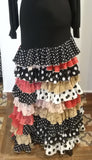 Flamenco dance skirt and top  |  Conjunto Canastero Falda y Blusa