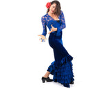 Flamenco skirt and blouse velvet and lace |  Conjunto baile flamenco Tarantos