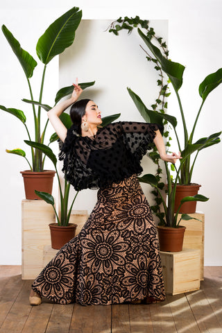 Flamenco dance skirt  |  Falda baile flamenco estampada
