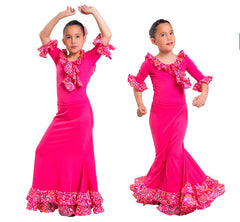 El Flamenco Vive, Zapato de niña en ante para Iniciación al Baile Flamenco
