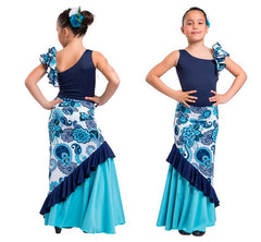 Flamenco dance skirt and blouse girls |  Conjunto Baile Flamenco Niña
