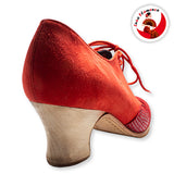 Flamenco dance shoes Ondas cordones Model |  Zapato baile Flamenco Luna Flamenca Ondas Cordones