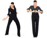 Flamenco dance trousers Volantitos Model |  Pantalón baile flamenco Volantitos