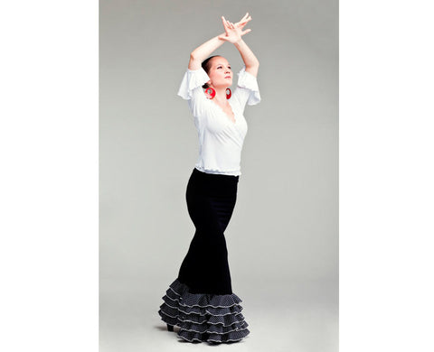 Flamenco dance skirt Tangos |  Falda baile flamenco Tangos