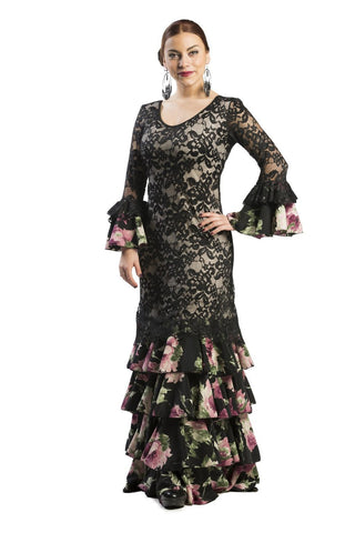 Flamenco dance dress Seguiriya Model |  Vestido baile flamenco Modelo Seguiriya