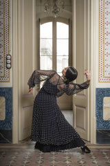 Flamenco dance skirt and top Valcares Model  |  Falda baile flamenco y blusa Valcares