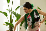 Vestido para baile flamenco con adorno de flecos / Flamenco dance dress