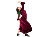Flamenco dance dress Model Velvet |  Vestido baile flamenco Modelo Terciopelo