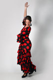 Flamenco dance dress Lunares Model |  Vestido baile flamenco Modelo Lunares