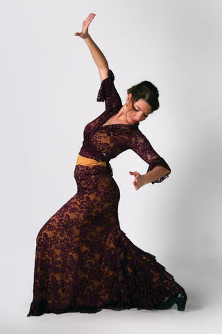 Flamenco dance skirt Lace |  Falda de baile flamenco Encaje